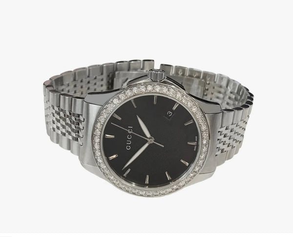 Gucci G Timeless Aftermarket Diamond Bezel Watch YA126402