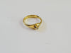 Tiffany & Co.18k Yellow Gold Elsa Peretti Diamond Pointed Top Ring