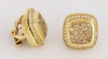 David Yurman  18K Yellow Gold 2.40 TCW Diamond Cable Earrings