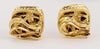 David Yurman  18K Yellow Gold 2.40 TCW Diamond Cable Earrings