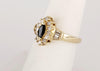 Sapphire & Dia Ring Yellow Gold