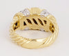 Rare David Yurman Diamond Cluster Ring- pave Diamonds 18 K Yellow Gold