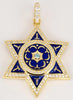 Star of David Pendant in 14K Yellow Gold with Diamonds