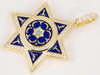 Star of David Pendant in 14K Yellow Gold with Diamonds