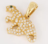 Unbranded Tiger Pendant  14K Yellow Gold with Diamonds