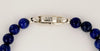 Spiritual Beads Bracelet Sterling Silver with Lapis and Pave Sapphires, 6mm