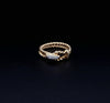 Tiffany & Co. vintage  18K Buckle Ring Diamonds yellow gold