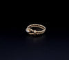 Tiffany & Co. vintage  18K Buckle Ring Diamonds yellow gold