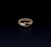 Tiffany & Co. vintage  18K Buckle Ring Diamonds yellow gold