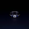 Tiffany & Co. Platinum diamond sapphire ring size 6