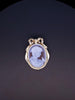 Antique Cameo 14K Gold 585 diamonds brooch/pendant