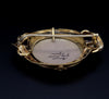 Antique 18K Gold Bernoise A. Golay Leresche brooch French enamel Oval