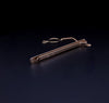 Tie clip with chain 14K 585 rose(European) gold art deco old fashion