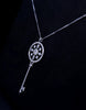 Tiffany & Co. Platinum Diamond Kaleidoscope Key Pendant Necklace 16"