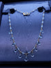 Tiffany & Co. Vintage  18k Gold Aquamarine Briolette Gemstone Necklace Rare