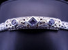 Samuel B Behnam  925 Sterling Silver 18k Yellow Gold Tanzanite bracelet