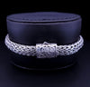 Janice Handwoven Mesh Bracelet Byzantine Design 925 Sterling Silver bracelet