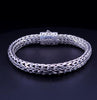 Janice Handwoven Mesh Bracelet Byzantine Design 925 Sterling Silver bracelet