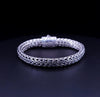 Janice Handwoven Mesh Bracelet Byzantine Design 925 Sterling Silver bracelet