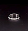 TIFFANY & Co. Platinum 950 Diamond 2.2 mm  Wedding Band size 5