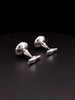 Custom Made Mother of Pearl 14k White Gold Cufflinks and Stud Buttons Set