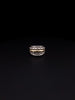 Nancy and David Vintage Two Tone Sterling Silver & 14k Gold Designer Ring