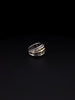 Nancy and David Vintage Two Tone Sterling Silver & 14k Gold Designer Ring