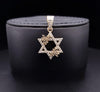 Star of David pendant  14K Yellow Gold .75ct  diamonds