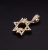 Star of David pendant  14K Yellow Gold .75ct  diamonds