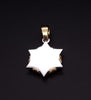 Star of David pendant solid 14K White Yellow Gold 1.9ct  diamonds