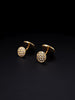 Tiffany & Co. Round Two Tone 18k Gold Cufflinks