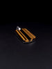 David Yurman Chevron Tag Sterling Silver with Tigers Eye 42mm