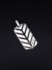 David Yurman Chevron Tag Sterling Silver with Tigers Eye 42mm