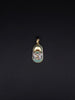 Aaron Basha 18K Yellow Gold Diamond Baby Shoe The Classic Saddle Pendant