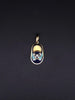 Aaron Basha 18K Yellow Gold Diamond Baby Shoe The Classic Saddle Pendant