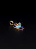 Aaron Basha 18K Yellow Gold Diamond Baby Shoe The Classic Saddle Pendant