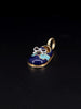 Aaron Basha 18K Yellow Gold Diamond Baby Shoe The Classic Saddle Pendant