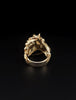 Custom Made Antique Horse Ring in 14k Gold and Diamonds