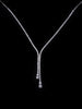 14k White Gold VS G Diamond Necklace 20"