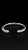 David Yurman Cable Two-Tone 18k White Gold Sterling Silver Bracelet 7mm