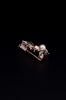 Bee Insect 14k Gold Brooch with Ruby and Pearl