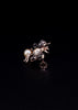 Bee Insect 14k Gold Brooch with Ruby and Pearl