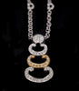 Charriol Authentic 14k White & Rose Gold Diamond Station Necklace