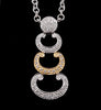 Charriol Authentic 14k White & Rose Gold Diamond Station Necklace