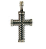Chevron Cross Pendant Sterling Silver