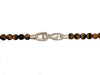 Spiritual Beads Necklace Tiger’s Eye with Sterling Silver, 5mm