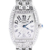 Franck Muller 2500QZD  Cintrée Curvex  18K White Factory Diamonds Gold watch