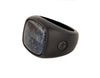 David Yurman Men's Exotic Stone Ring with Pietersite in Black Titanium