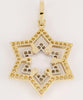 Star of David Two-Tone Pendant with Diamonds