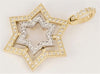 Star of David Two-Tone Pendant with Diamonds